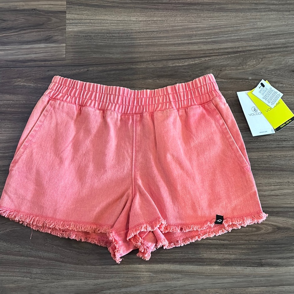 Volcom girls Orange Pink Shorts NWT 4T